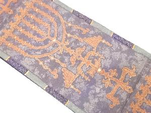 抽象模様織り出し　袋帯